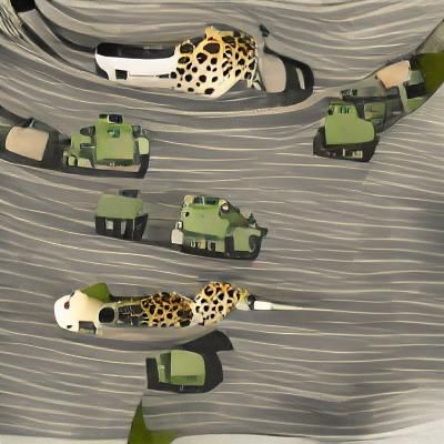 Swiss Army Knife Leopard Tank on a Journey