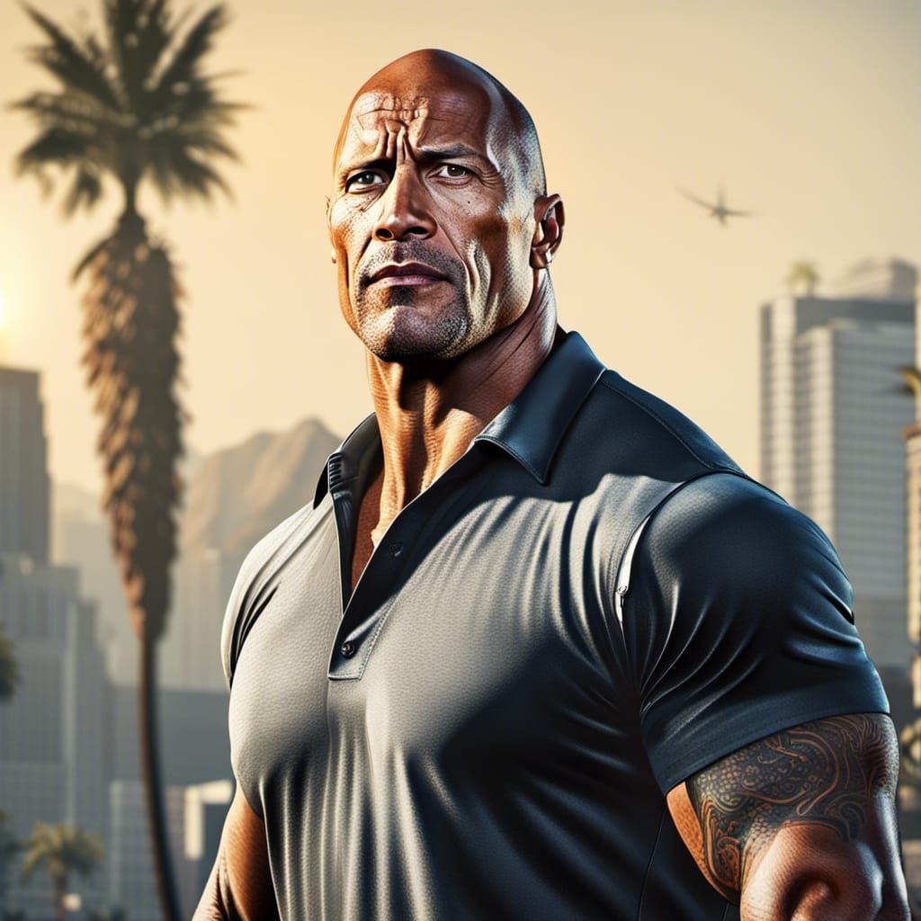 Dwayne "The Rock" Johnson as a GTA Character