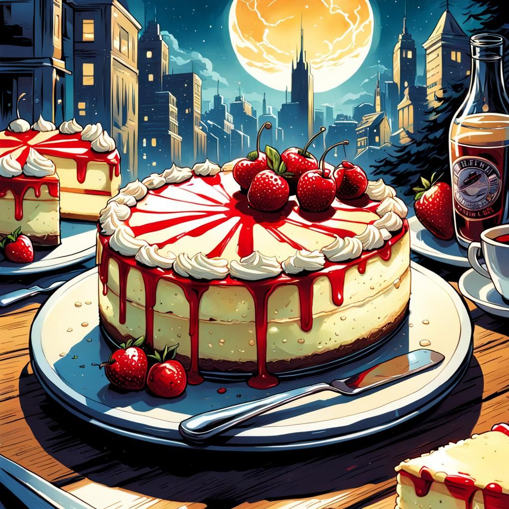 Cheesecake Comic Book Art: Smooth and Perfect