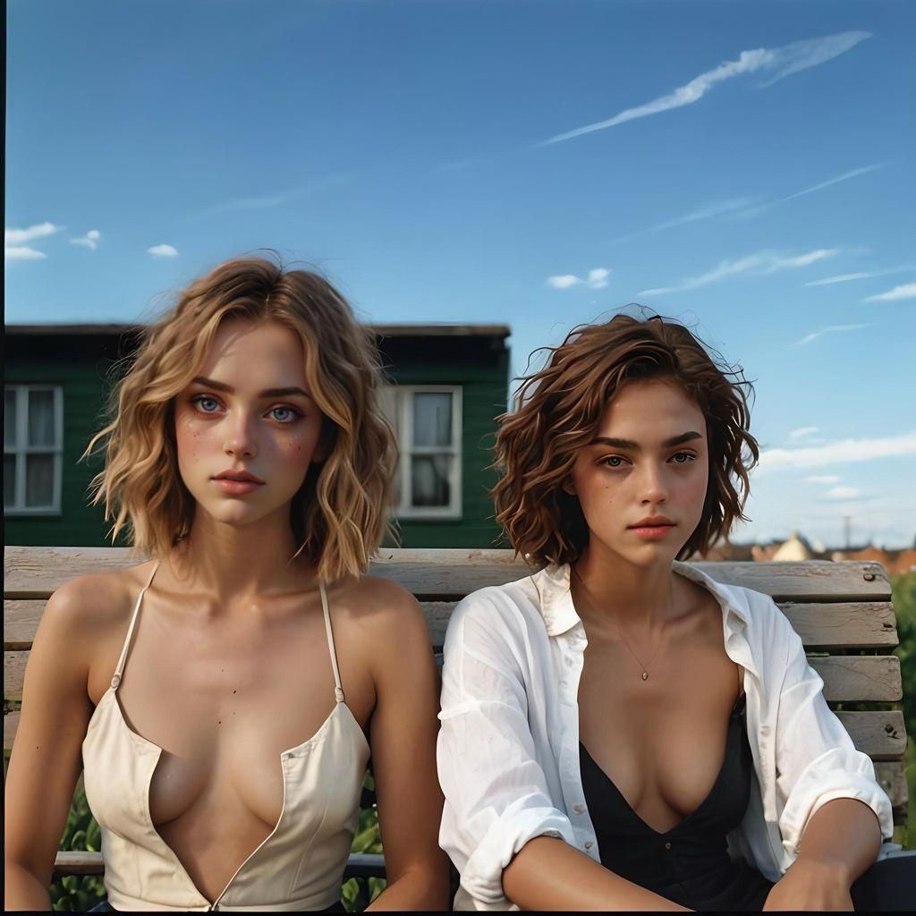 Two Beautiful Women in Ultra Realistic Portraits