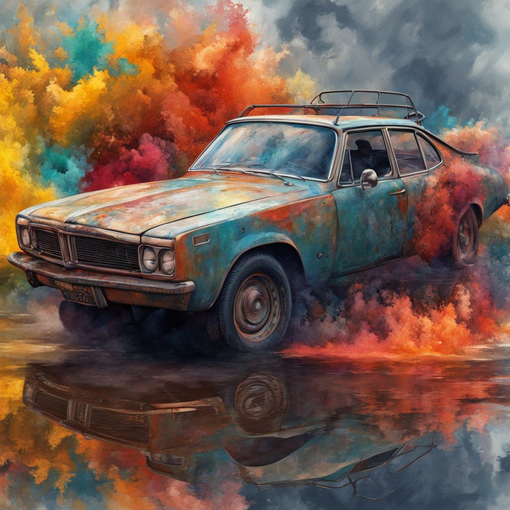 Vibrant Masterpiece in Gouache Style Depicts Dragon Volume H...