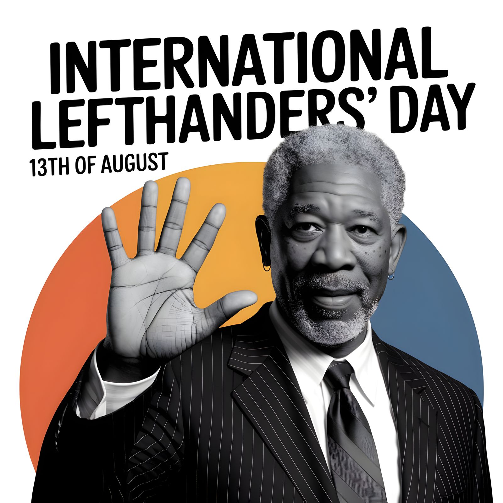 Morgan Freeman Celebrates International Lefthanders’ Day
