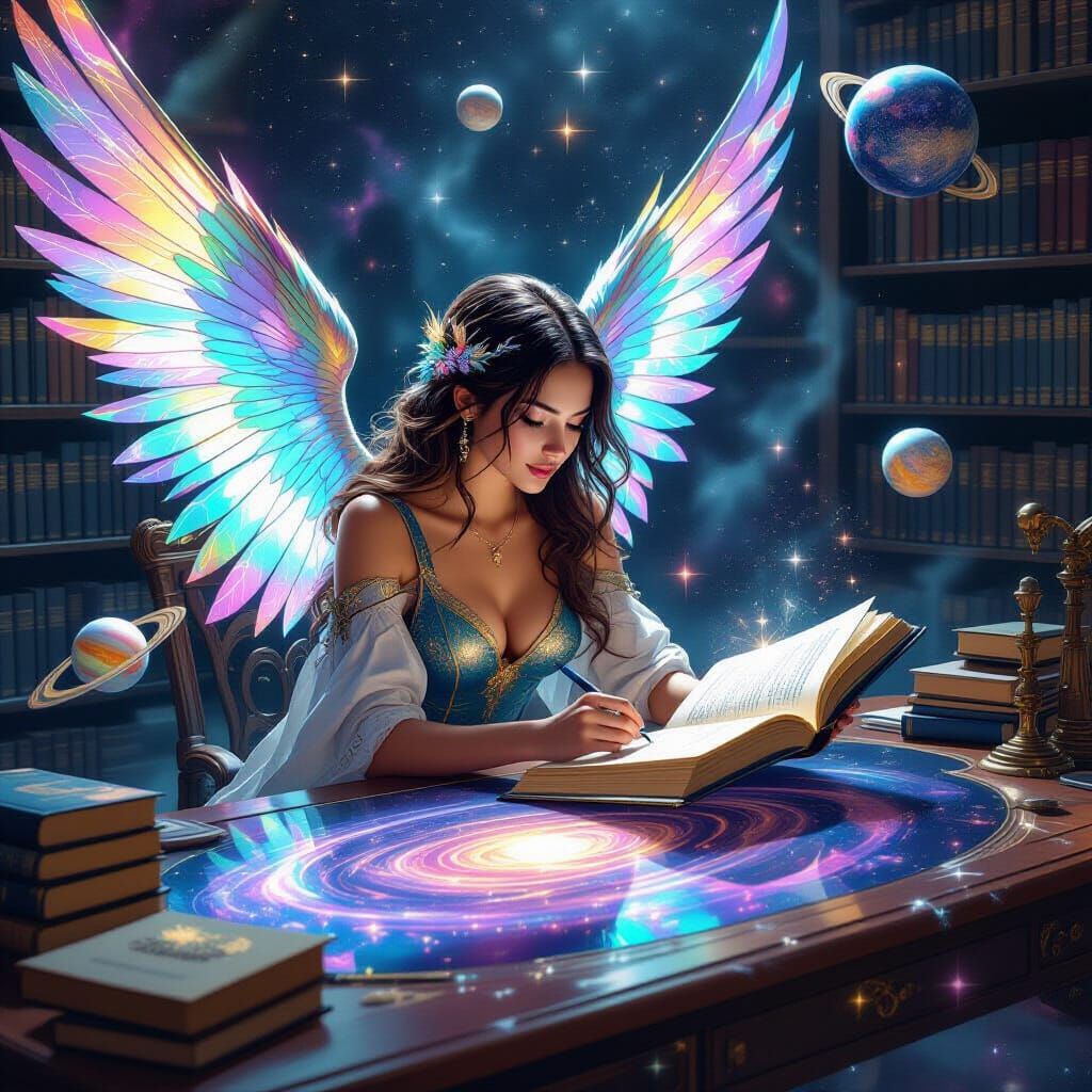 Celestial Librarian Cataloging Galaxies in Cosmic Library