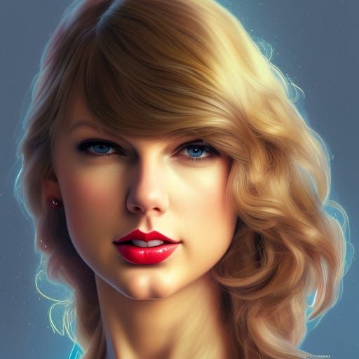 Hyperdetailed Taylor Swift Portrait in Trending Art Style