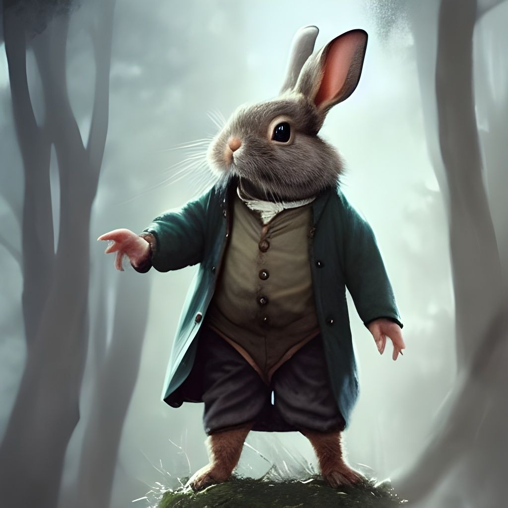 Hobbit Rabbit Digital Art Trending on Artstation