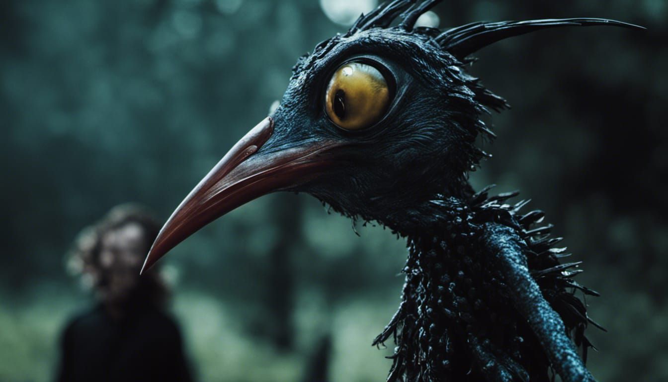 Darkly Satirical Scene in Neo-Expressionist Style