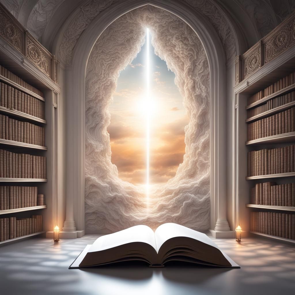 Calming White Book Cover for Healing and Comfort