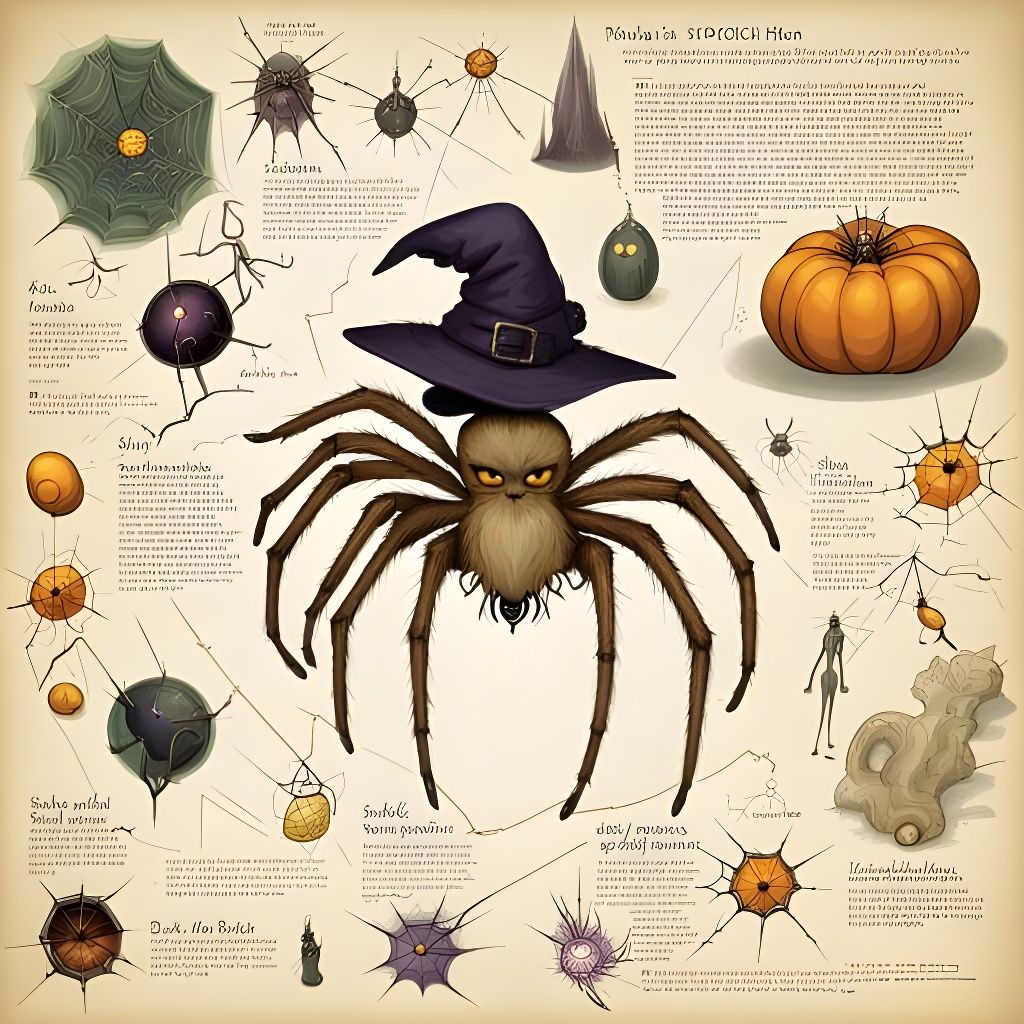 Spider Familiar: Illustrated Magical Properties