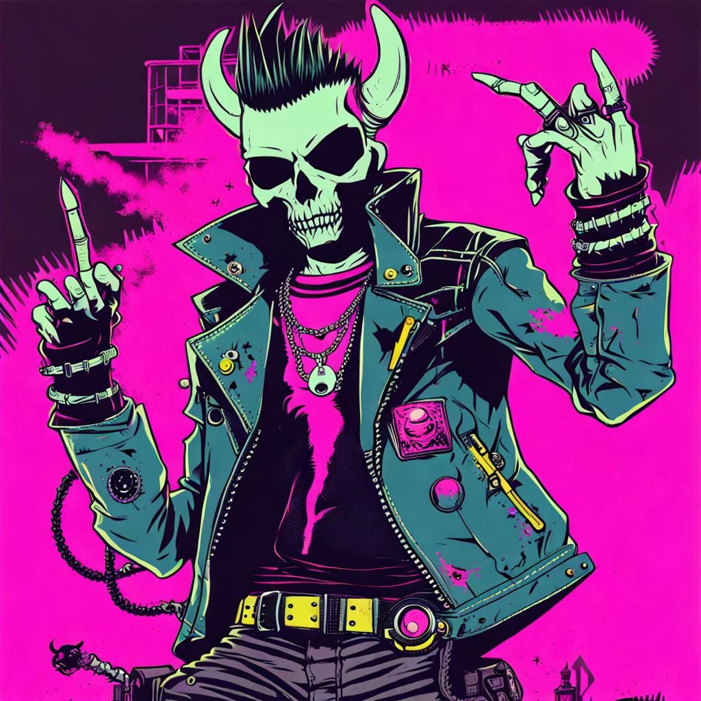 GhostPunk DemonPunk KAPOW!Punk AI Art