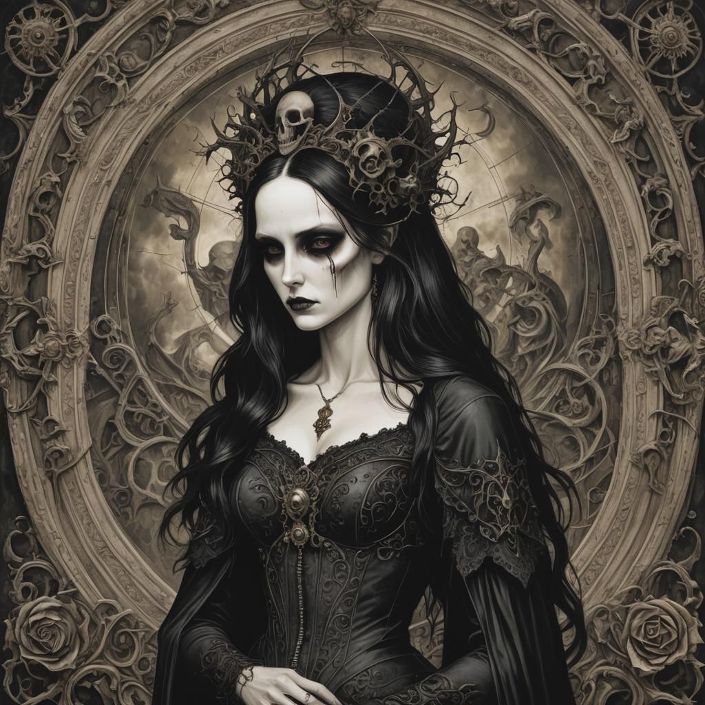 Venus Doom: A Gothic Art Depiction