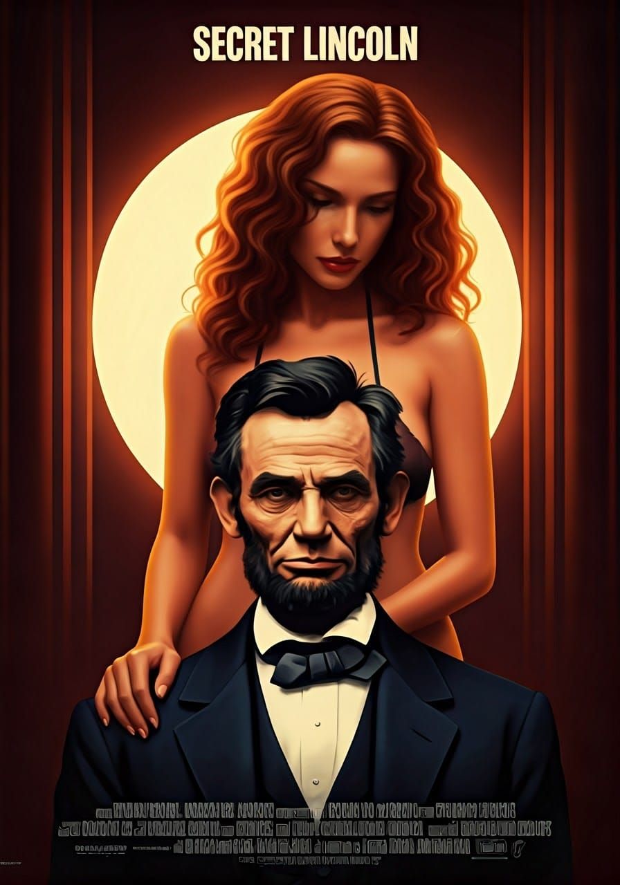 Lincoln in 007 Style Spy Movie Poster