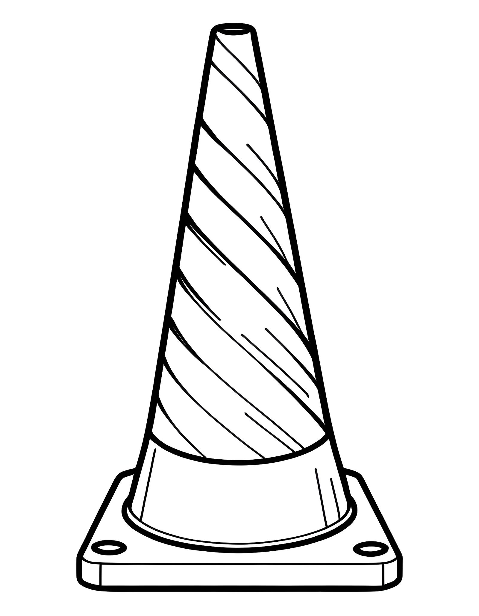 Clip art traffic cone