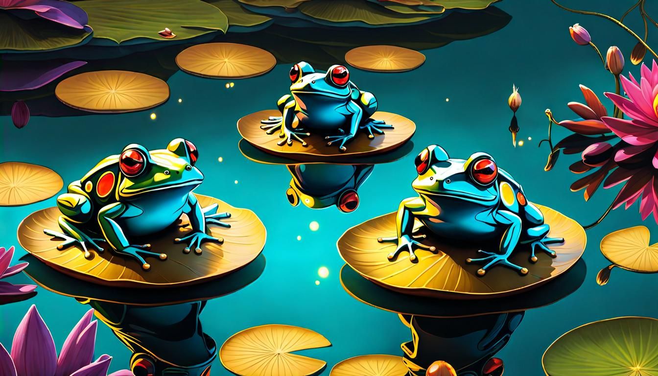 Steampunk Cyborg Frogs Ceremony