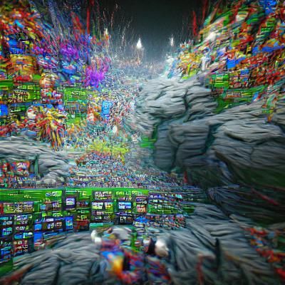 Steampunk Cityscape at Night in Digital Art