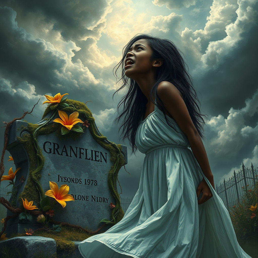 Grief: A Teenager's Anguish at Graveside