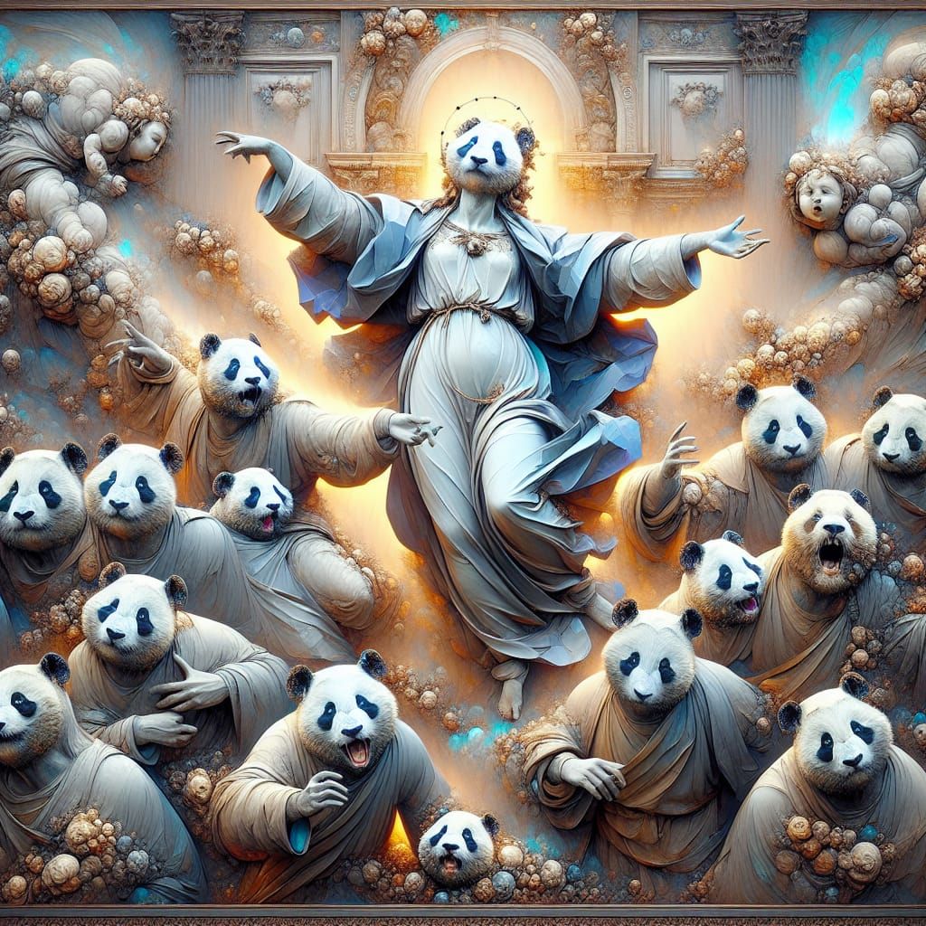 The Ecstasy Of Saint Pandaresa with apologies to Gian Lorenzo Bernini