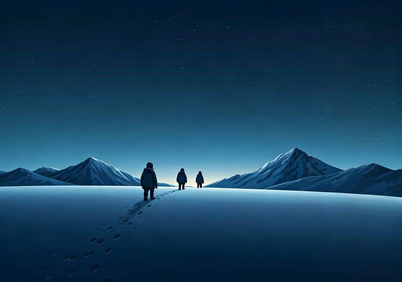 Winter Night Background
