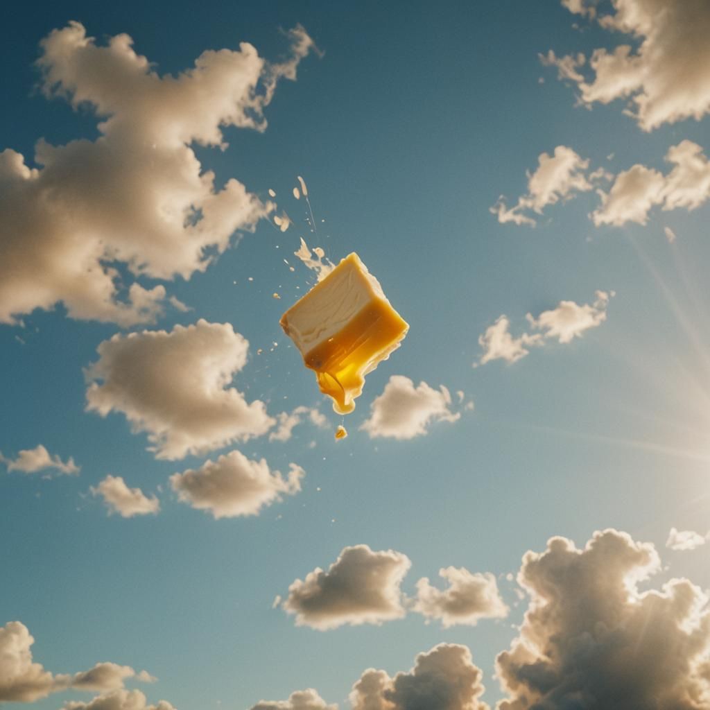 Cinematic Butterfly in Golden Hour Light