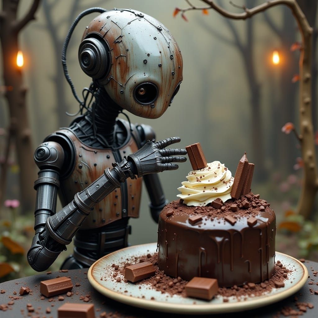 Robot Wisps Discover Death by Chocolate Cake