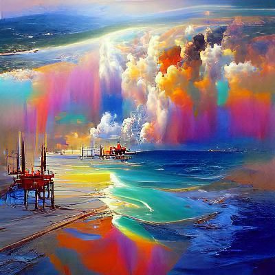Ocean Utopia: Oil Painting by James Gurney