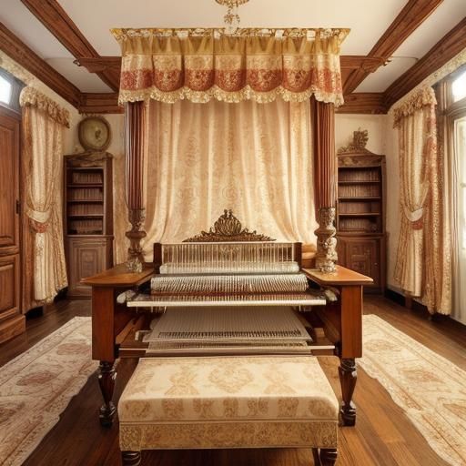 Jacquard Loom Weaving Damask Fabric