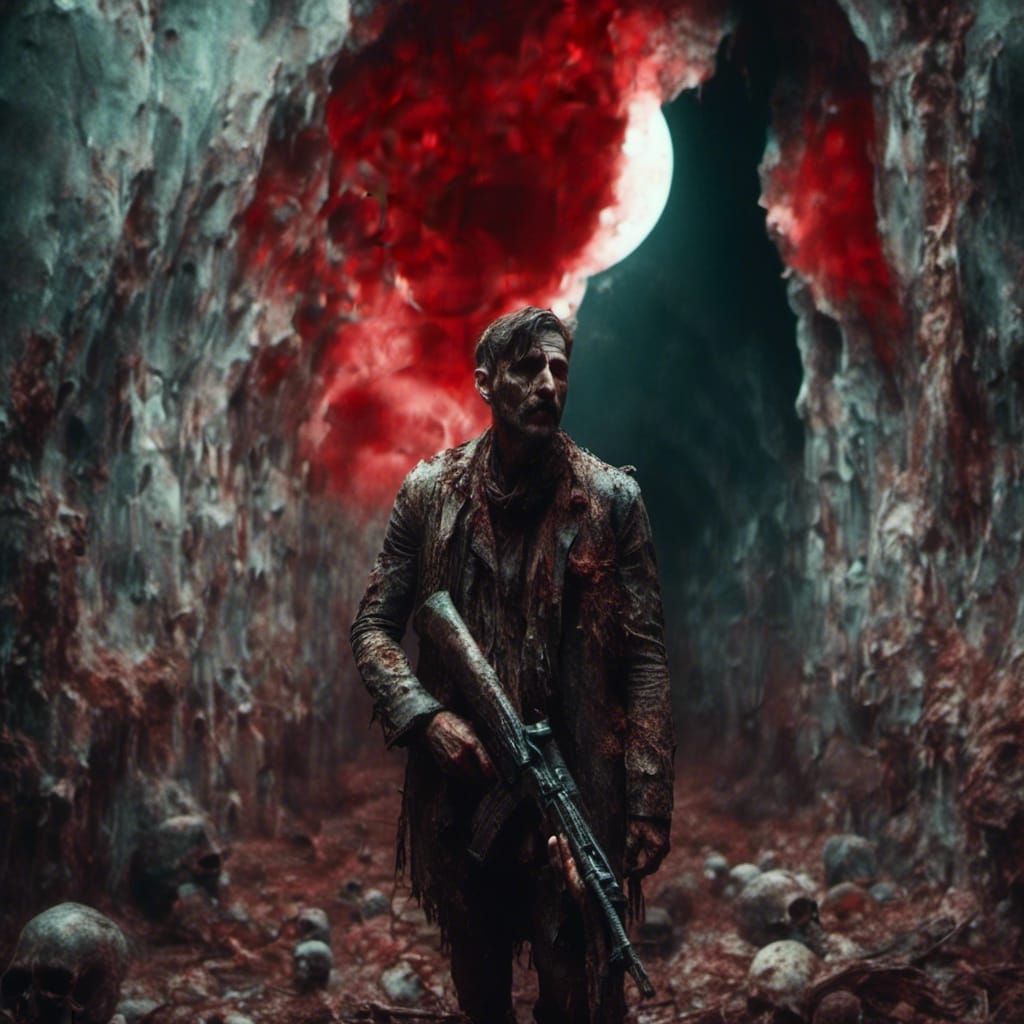 Macabre Figure Finds Light in Darkness