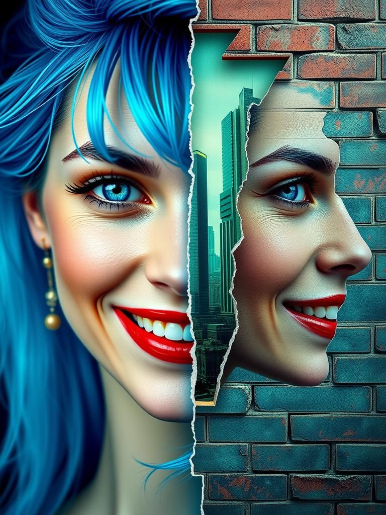 Front face, side face