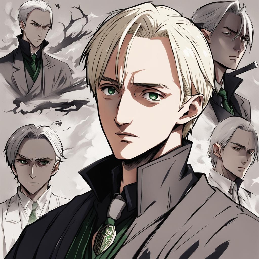 Draco Malfoy in Anime Style