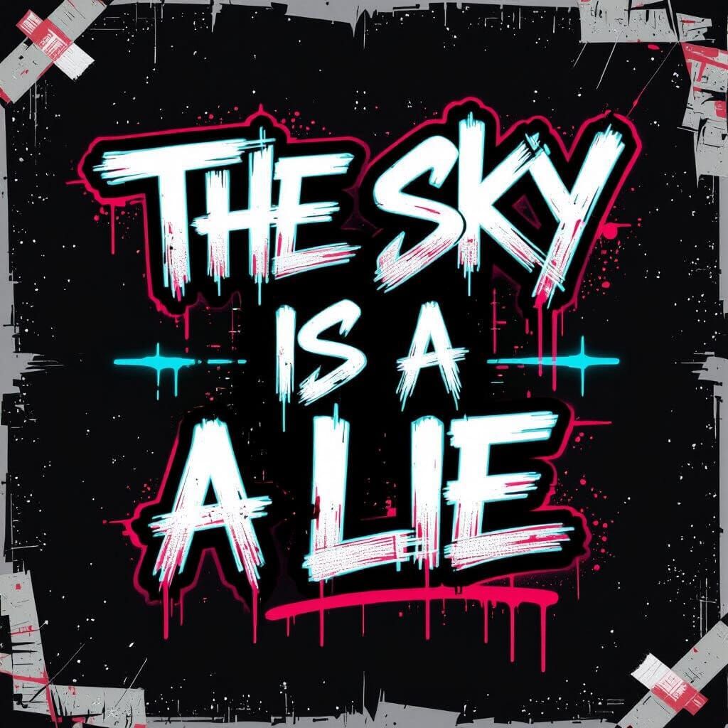 Cyberpunk Graffiti: The Sky Is A Lie