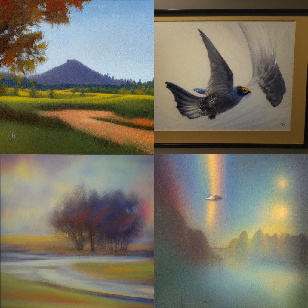 Expressive Abstract Portrait in Impasto Style