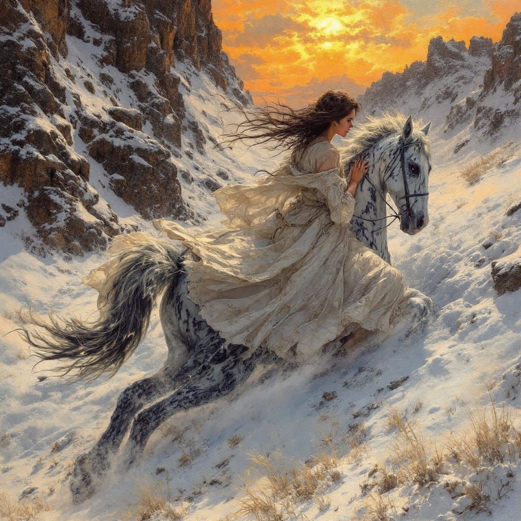 Epic Fantasy Illustration in Dark Realism Style