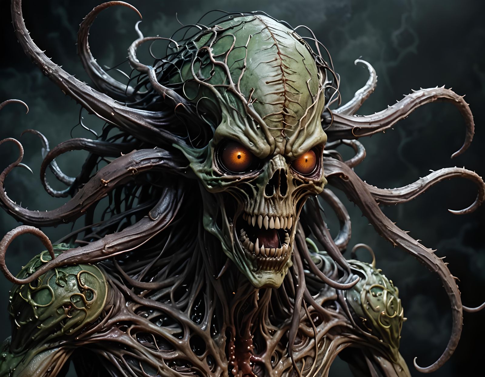 Photorealistic Eldritch Nightmare in Ultra Detail