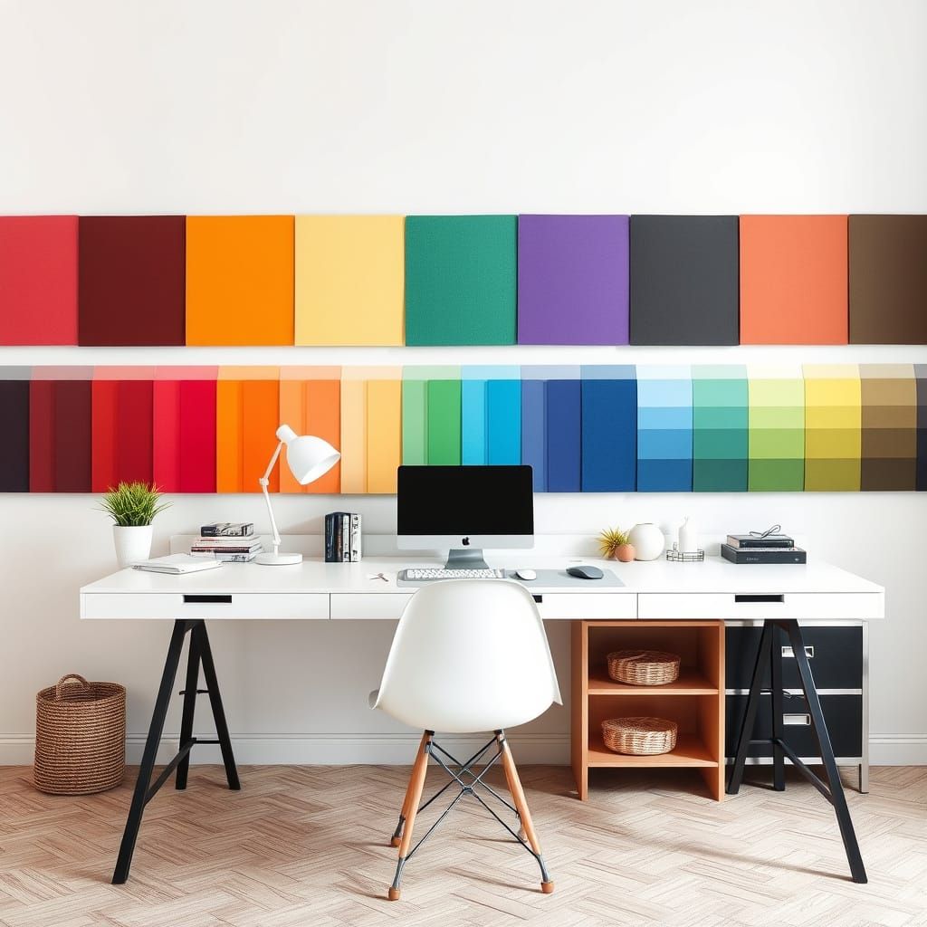 Rainbow Interior Design Artist's Desk