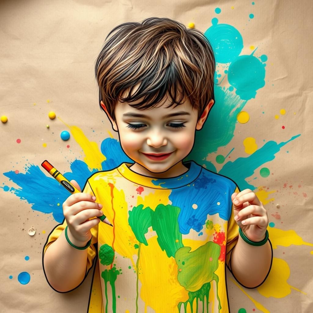 Child's Whimsical Art: Colourful Scent Representation