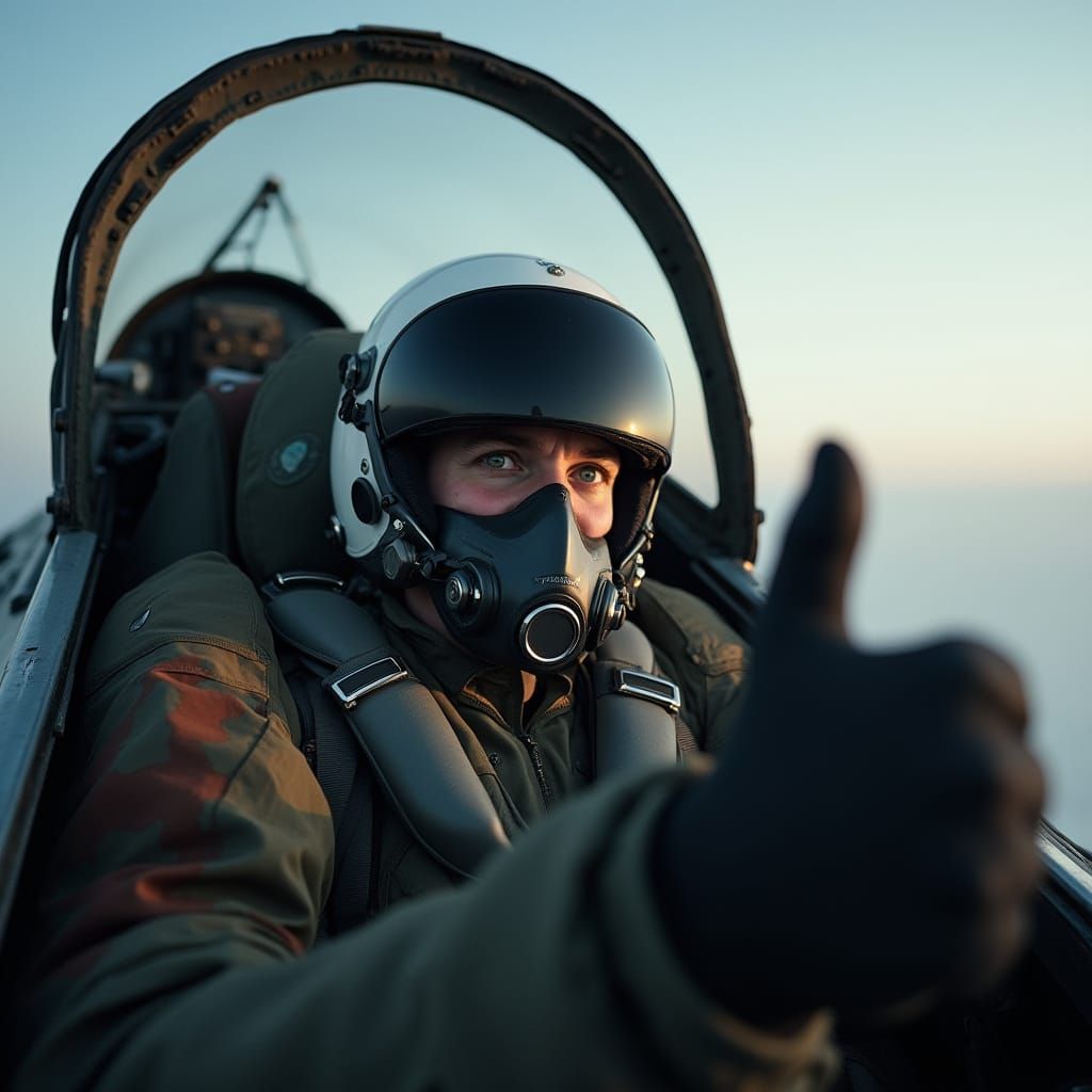 Russian Sukhoi Fighter Pilot in Cinematic Flight Mission