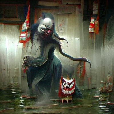 Sinister Yokai Illustration