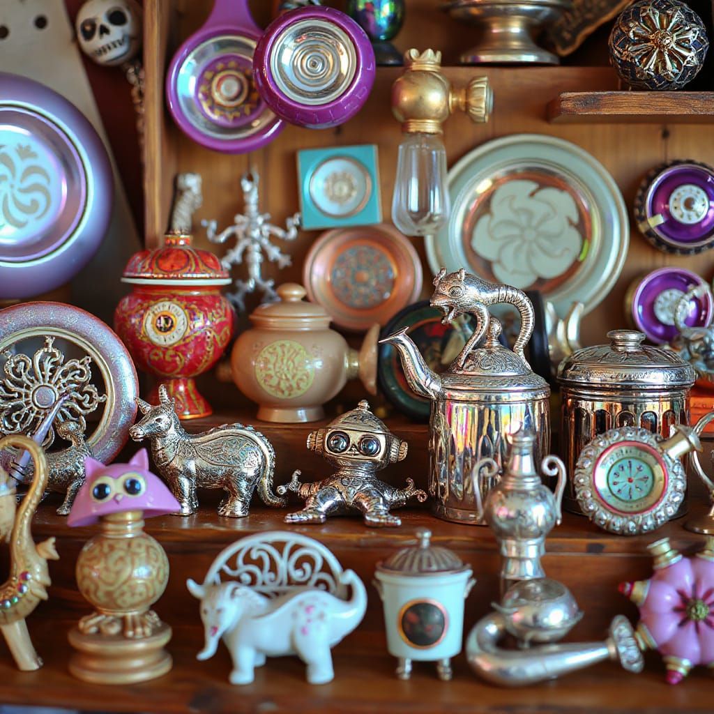 Vibrant Iridescent Curiosities in Whimsical Assortment