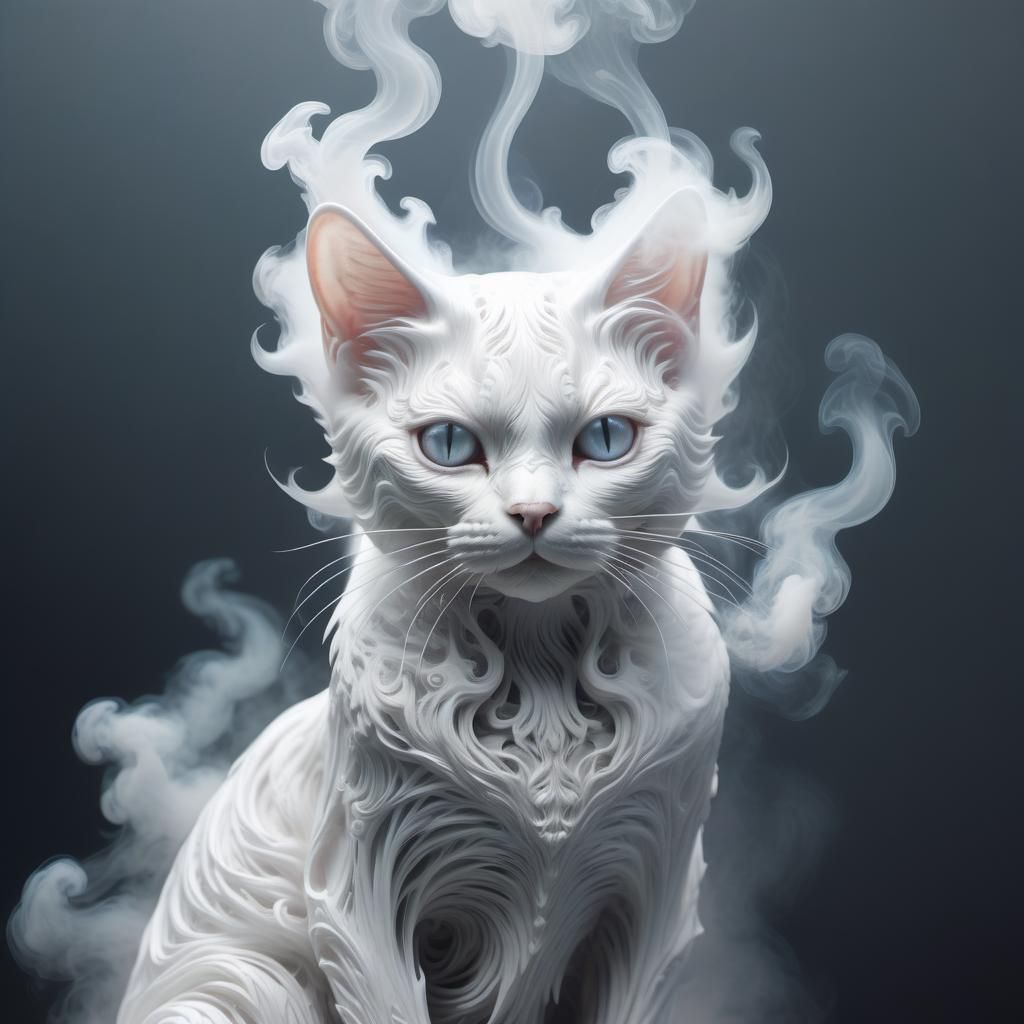 Things Made of Smoke: cat
