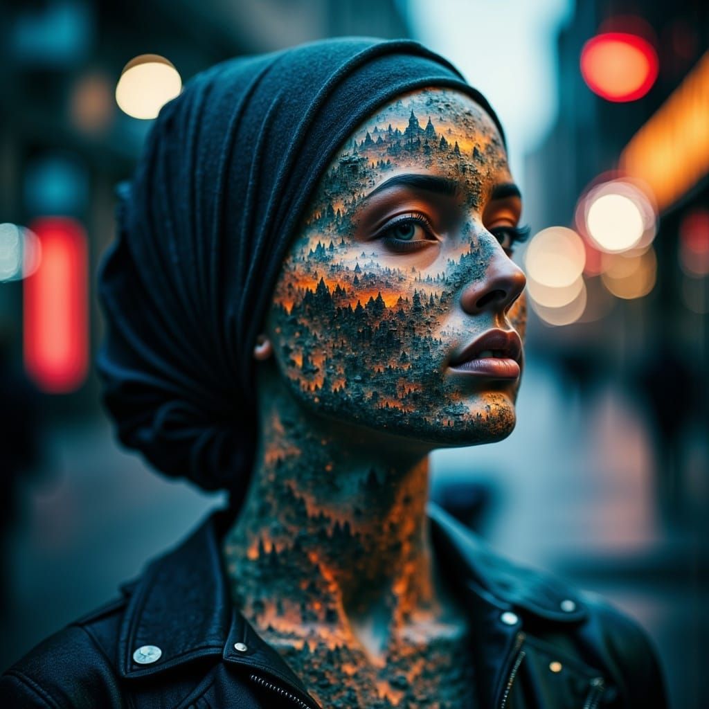 Surreal Dark Landscape Unveils Mysterious Shit Truck