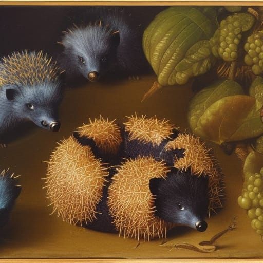 Donuts and Hedgehogs Still Life