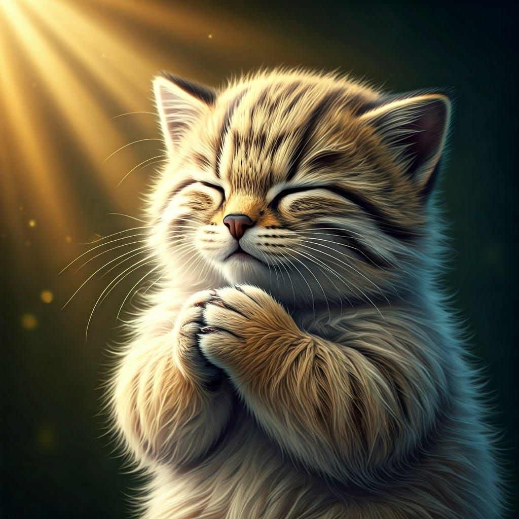 Praying Animal in Natural Light