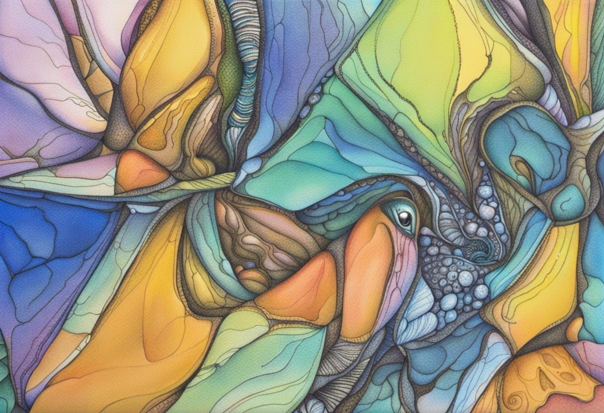 Detailed Pen and Ink Drawing