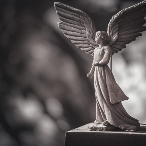 Angel Statue in Natural Lighting