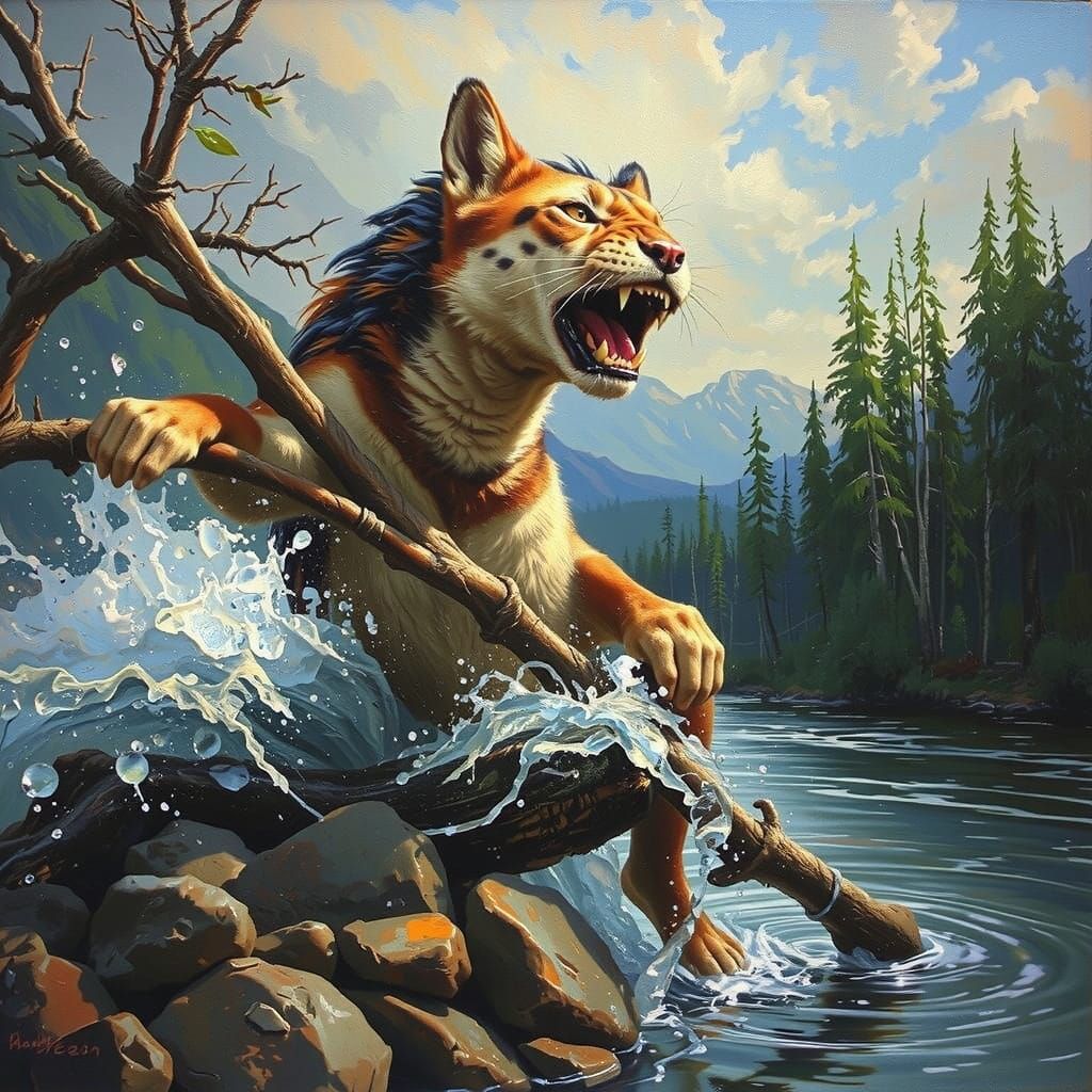 Wild Spirit Oil Painting