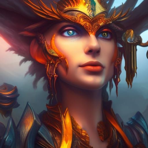 Epic Linux God System in Detailed Matte Painting