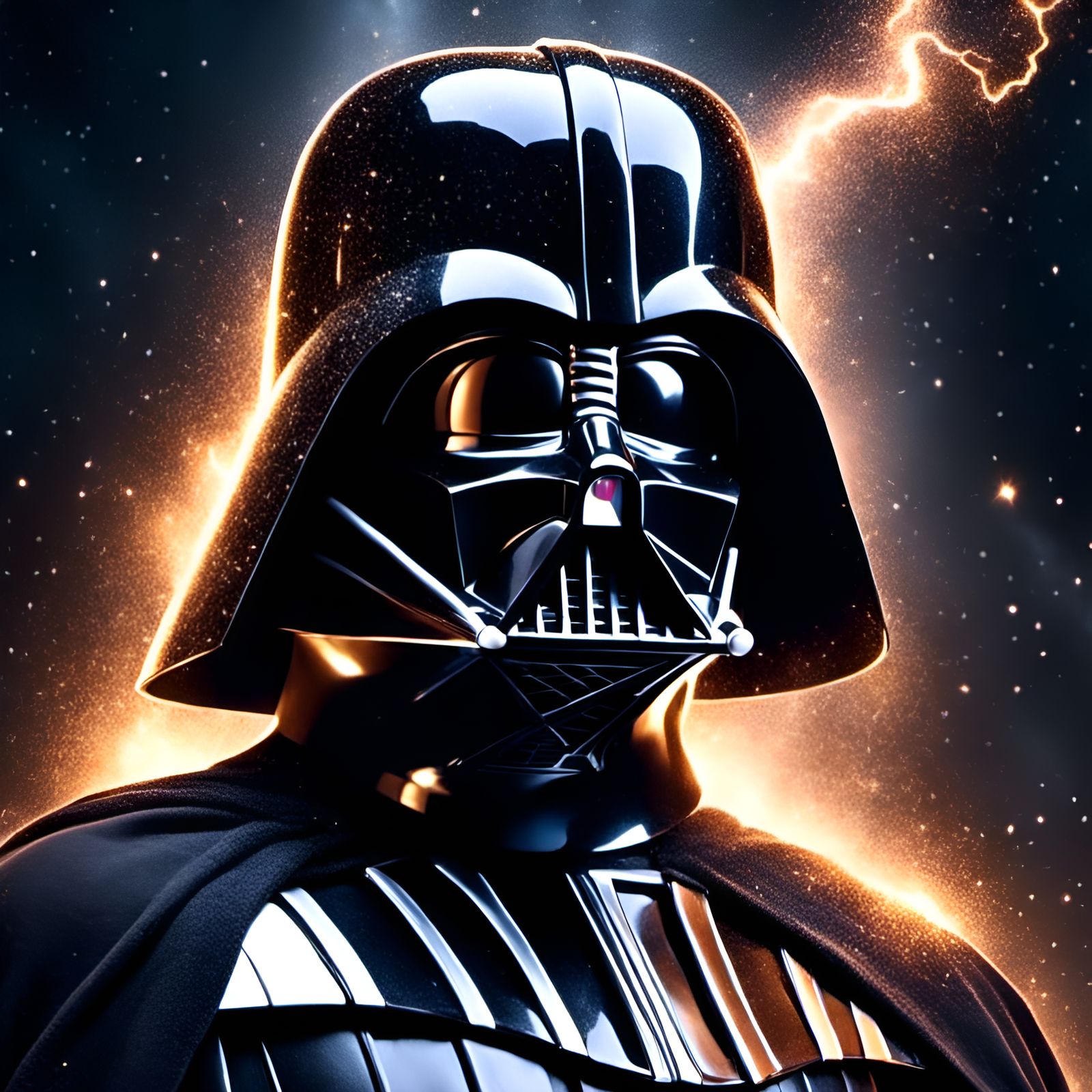 Christian Slater as Darth Vader in Graffiti Style