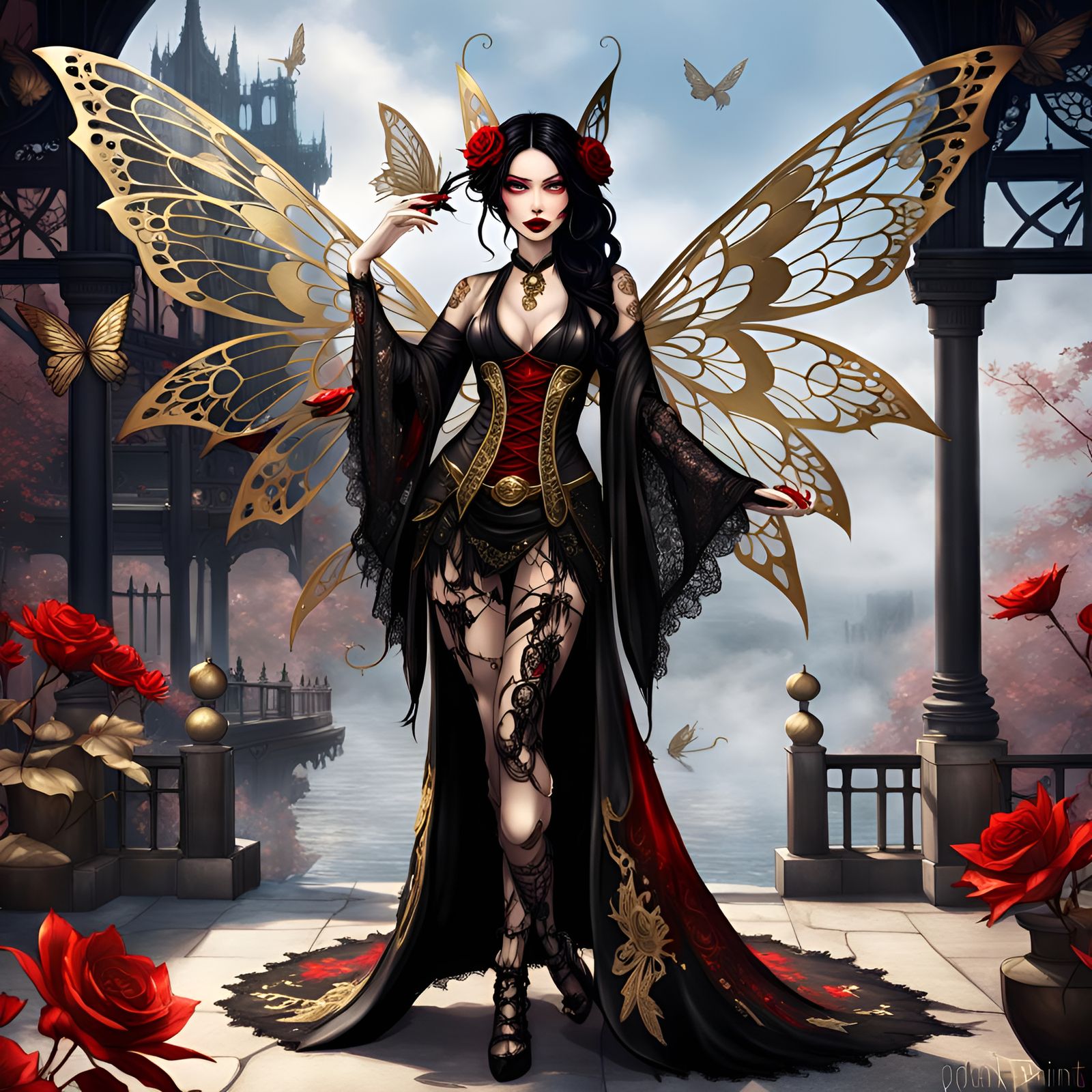 Dark Rose Fairy