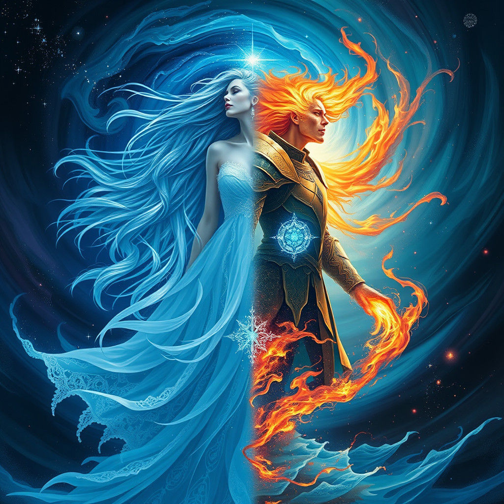 Dual-Gendered Being with Ice and Fire