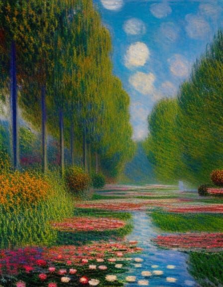 Graffiti Art Masterpiece in Impressionist Style