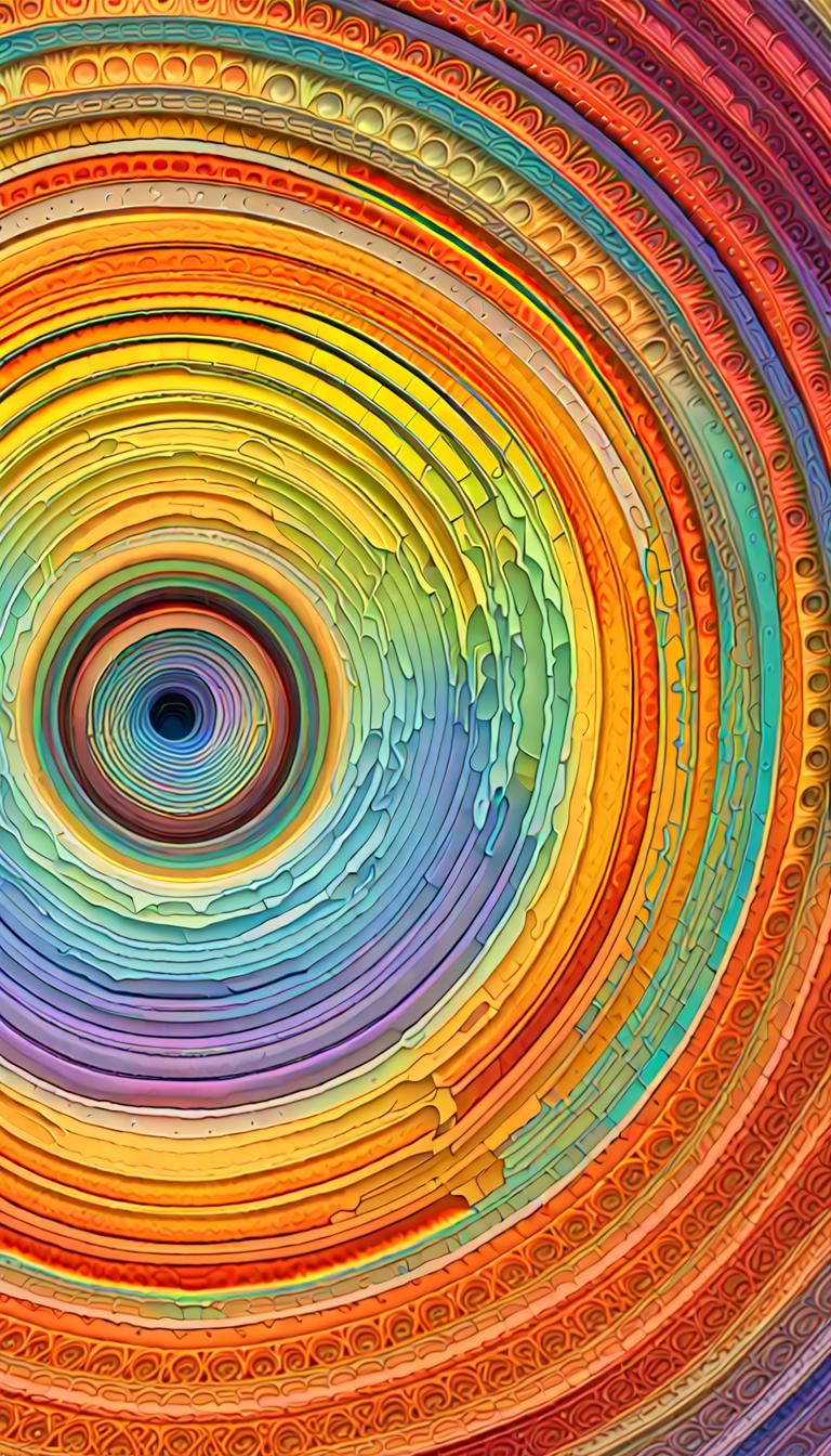 Prismatic Ice Cloud Creates Rainbow Sun Rings